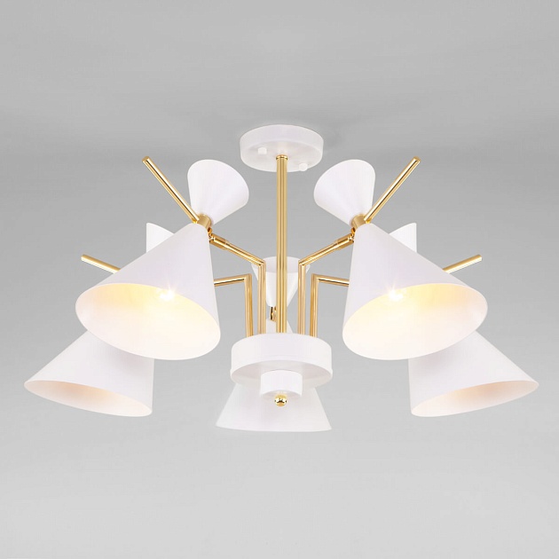 Потолочная люстра Eurosvet Apart 70114/5 белый изображение Потолочная люстра Eurosvet Apart 70114/5 белый Фото №