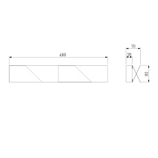 Настенный светодиодный светильник Elektrostandard Snip 40116/Led темно-серый a058287 1