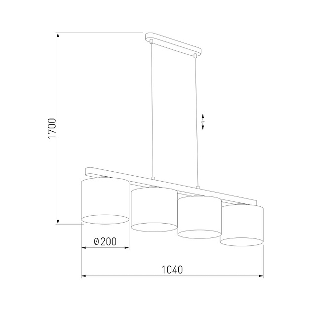 Подвесная люстра TK Lighting 3270 Troy White изображение 2 Подвесная люстра TK Lighting 3270 Troy White Фото № 2