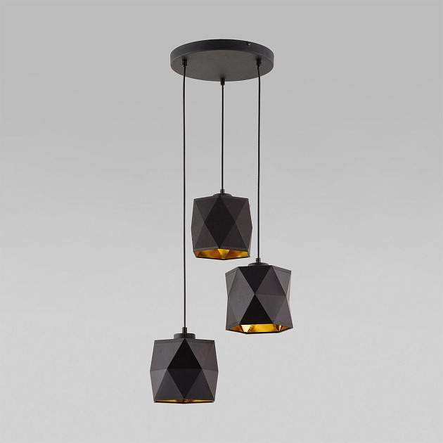 Подвесная люстра TK Lighting 1045 Siro Black Gold Фото № 