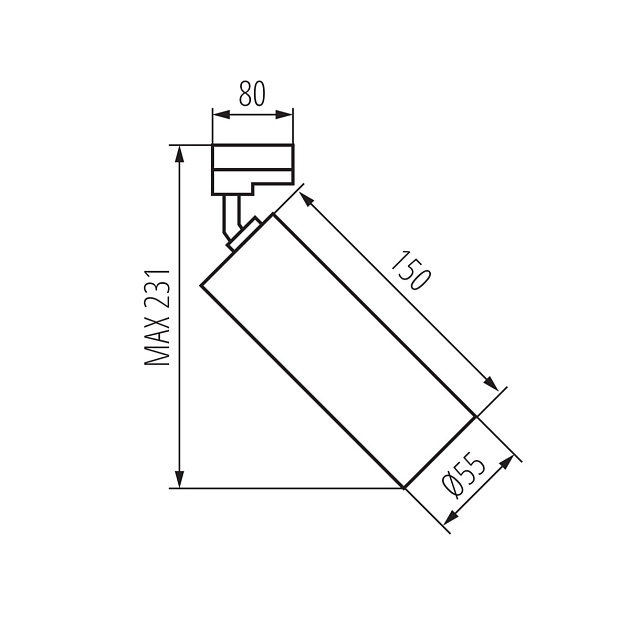 Трековый светильник Kanlux ATL2 GU10-B 33139 Фото № 5