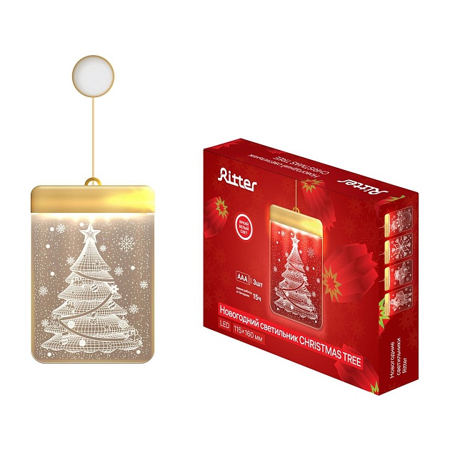 Подвесная светодиодная фигура Ritter Christmas Tree 29290 6 изображение 2 Подвесная светодиодная фигура Ritter Christmas Tree 29290 6 Фото № 2
