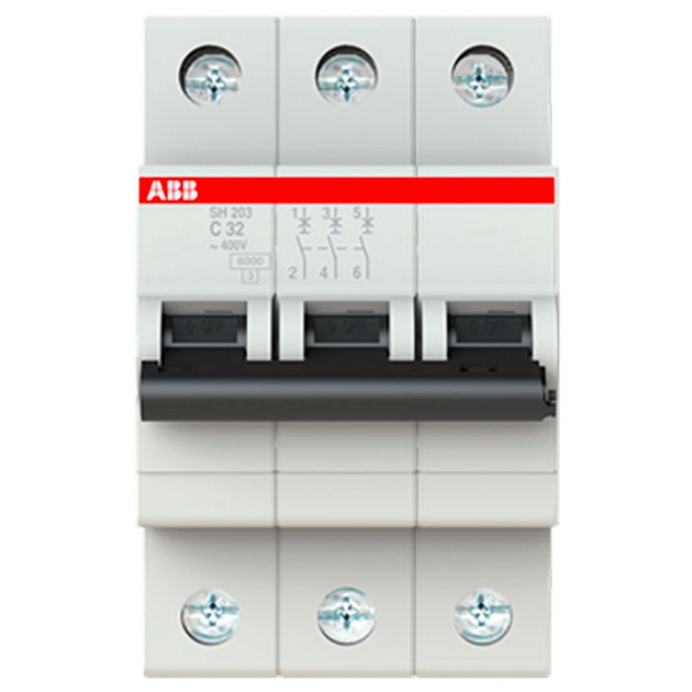 Автоматический выключатель 3-полюсной SH203 C 32 2CDS213001R0324 изображение Автоматический выключатель 3-полюсной SH203 C 32 2CDS213001R0324 Фото №