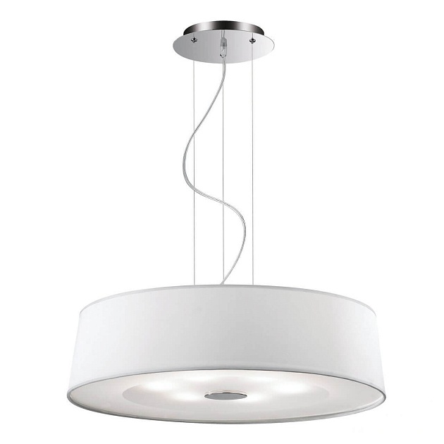 Подвесной светильник Ideal Lux Hilton SP6 Round Bianco 075518 изображение Подвесной светильник Ideal Lux Hilton SP6 Round Bianco 075518 Фото №