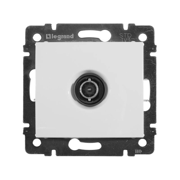 ТВ-розетка проходная Legrand Valena белая 774431 изображение ТВ-розетка проходная Legrand Valena белая 774431 Фото №