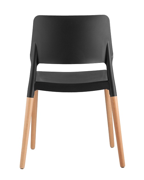 Кухонный стул Stool Group BISTRO черный с деревян. ножками 8086 BLACK изображение 3 Кухонный стул Stool Group BISTRO черный с деревян. ножками 8086 BLACK Фото № 3
