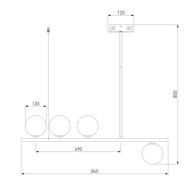 Подвесная люстра Eurosvet Fredo 70136/4 белый изображение 2 Подвесная люстра Eurosvet Fredo 70136/4 белый Фото № 2