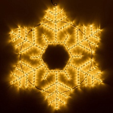 Светодиодная фигура Ardecoled Снежинка ARD-Snowflake-M10-1000x900-576Led Warm 034259