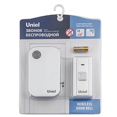 Звонок беспроводной Uniel UDB-013W-R1T1-36S-100M-WH UL-00006432 1