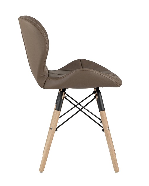 Кухонный стул Stool Group Бон экокожа коричневый DC-19122601 brown изображение 3 Кухонный стул Stool Group Бон экокожа коричневый DC-19122601 brown Фото № 3