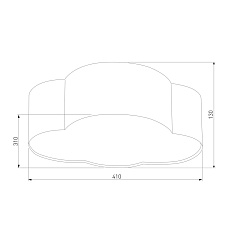 Потолочный светильник TK Lighting 4228 Cloud 1