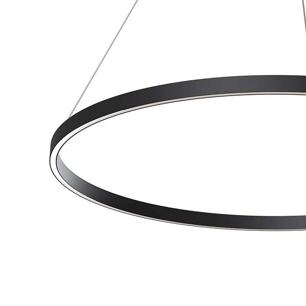 Подвесной светодиодный светильник Maytoni Rim MOD058PL-L54BK изображение 4 Подвесной светодиодный светильник Maytoni Rim MOD058PL-L54BK Фото № 4