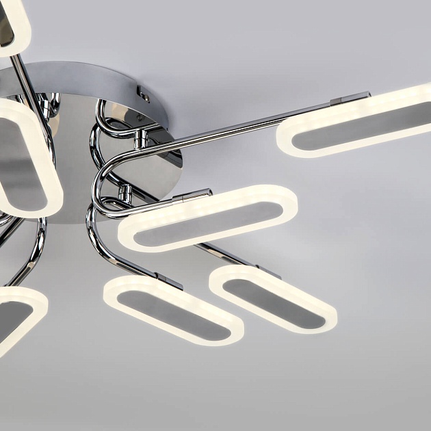 Потолочный светодиодный светильник Eurosvet 90148/10 хром Фото № 3