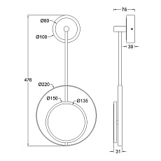 Бра Escada Hypnosis 10206/SG LED Gold 1