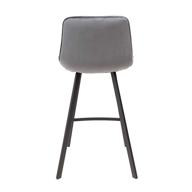 Барный стул AksHome Leros серый, велюр 81474 Фото № 10