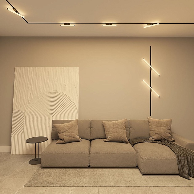 Трековый светодиодный светильник Denkirs Strom DK6638-BK Фото № 6