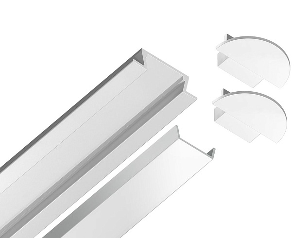 Встраиваемый профиль с рассеивателем Ambrella Illumination GP1001WH изображение 3 Встраиваемый профиль с рассеивателем Ambrella Illumination GP1001WH Фото № 3