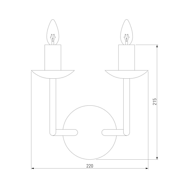 Бра Eurosvet Cariso 60150/2 хром изображение 2 Бра Eurosvet Cariso 60150/2 хром Фото № 2