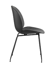 Барный стул Stool Group Турин со спинкой серая экокожа черные ножки 9329C GREY 1