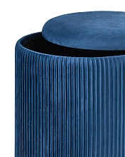 Пуф Stool Group Шарлотта с ящиком велюр синий 19A205VA-8167-69 2