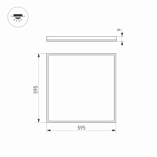 Светодиодная панель Arlight DL-Intenso-S600x600-40W Warm3000 032811 1