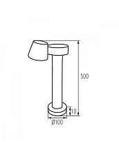 Светильник ландшафтный Kanlux DROMI LED 50 7W-GR 32532 1