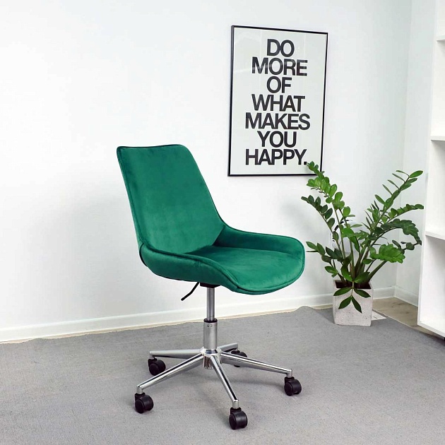 Поворотное кресло AksHome Lumier зеленый, велюр 79741 изображение 11 Поворотное кресло AksHome Lumier зеленый, велюр 79741 Фото № 11