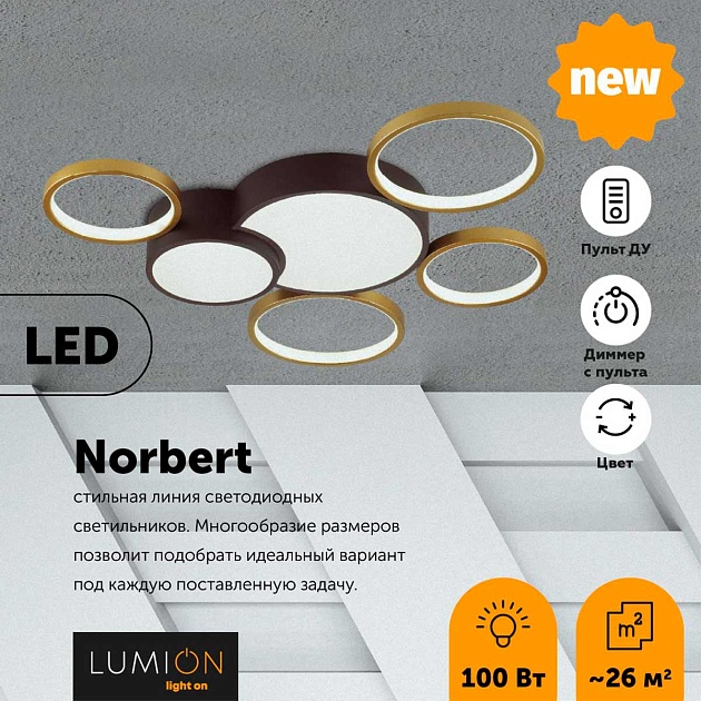 Потолочный светодиодный светильник Lumion Ledio Norbert 5255/99CL Фото № 2