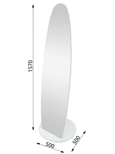 Зеркало напольное Мебелик Стелла 007841 изображение 3 Зеркало напольное Мебелик Стелла 007841 Фото № 3