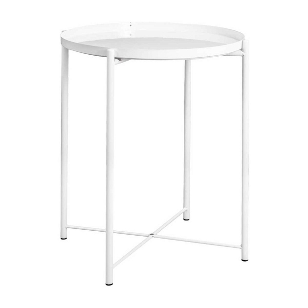 Журнальный стол AksHome Trick белый, окрашенный металл 66916 Фото № 