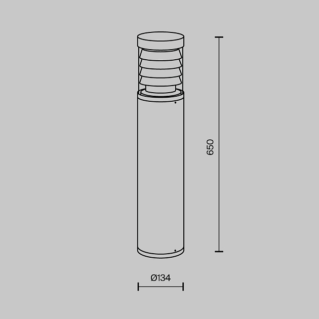 Уличный светодиодный светильник Maytoni Spir O439FL-L12GF3K Фото № 2