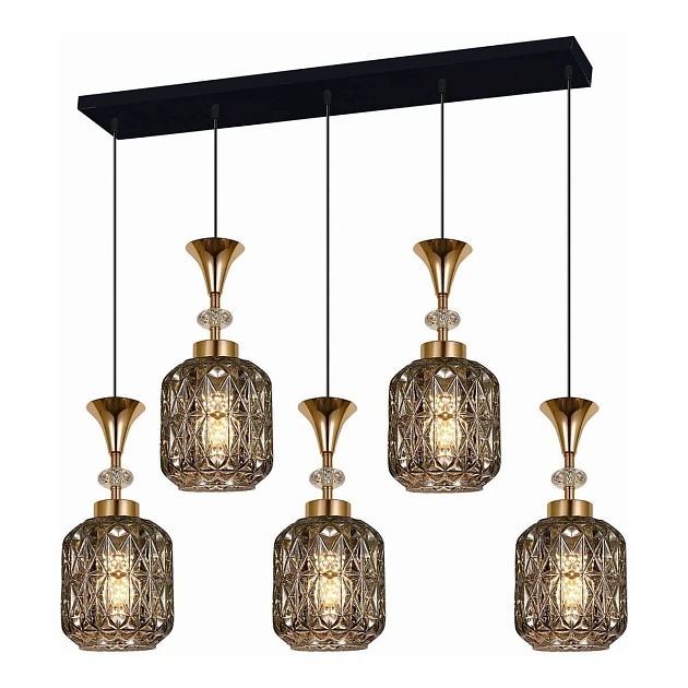 Подвесной светильник Reluce 02003-0.9-05L Smoke Фото № 