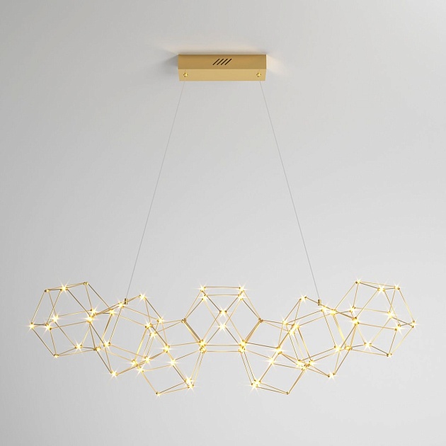 Подвесной светодиодный светильник Eurosvet Uma 90168/7 медь Фото № 