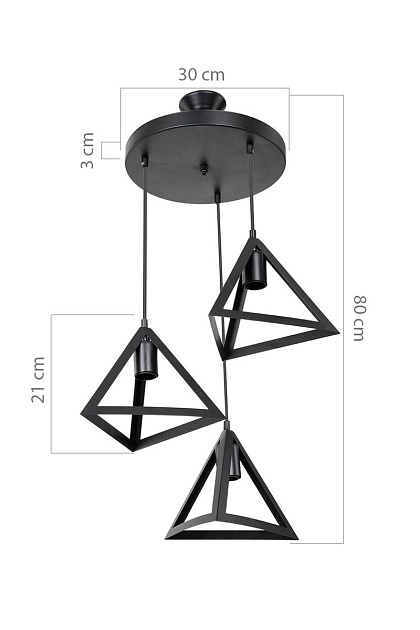 Подвесная люстра Toplight Cherise TL1605H-03BK Фото № 4