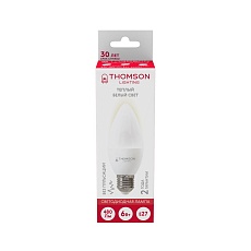 Лампа светодиодная Thomson E27 6W 3000K свеча матовая TH-B2357 3