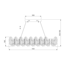 Подвесной светодиодный светильник Bogates Farfalla 90376/1 1