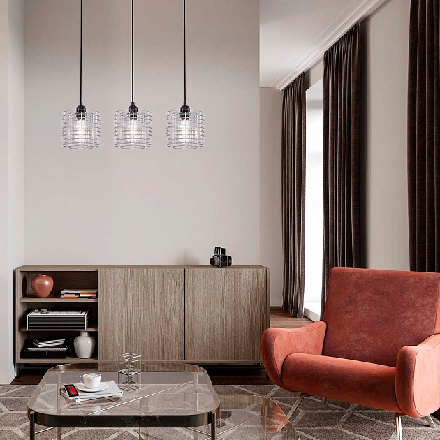 Подвесной светильник Escada Grid 10190/3S Chrome изображение 2 Подвесной светильник Escada Grid 10190/3S Chrome Фото № 2