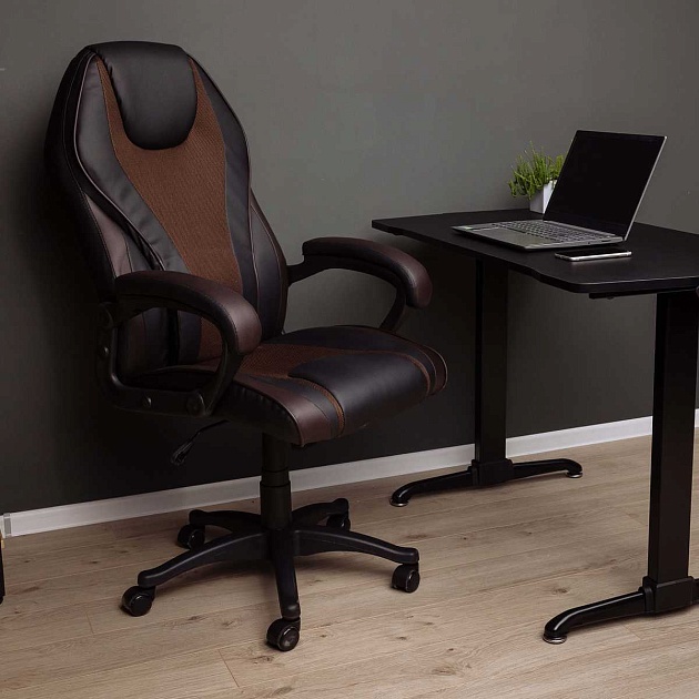 Игровое кресло AksHome Forsage коричневый, экокожа 80002 Фото № 12