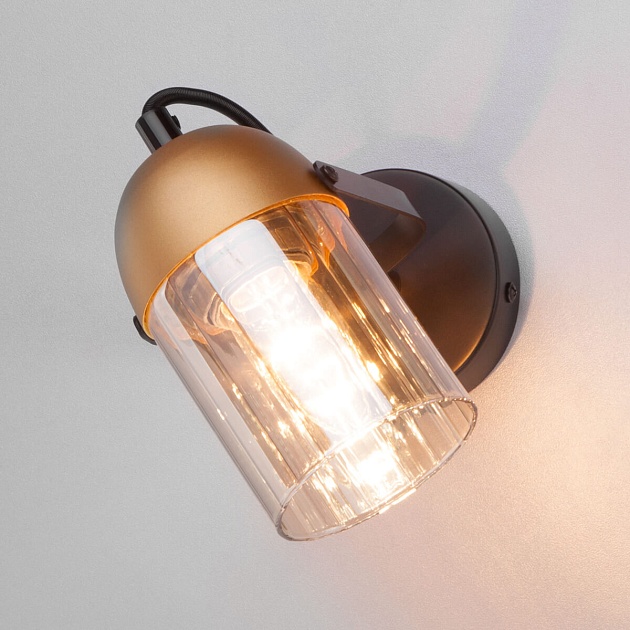 Настенный светильник Eurosvet 20122/1 черный/золото Фото № 3