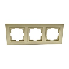 Рамка 3-постовая Mono Electric Despina титан 102-220000-162