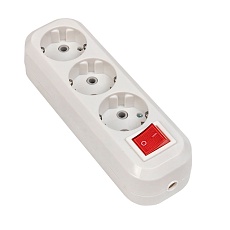 Колодка 3 гн. 16А 3,5кВт c выкл. с/з Эксперт EKF PROxima AKB16-3i