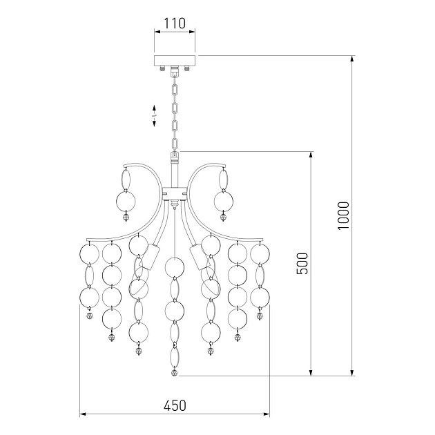 Подвесная люстра Bogates Bolla 335/5 Smart Фото № 3
