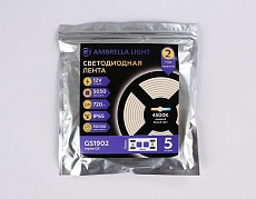 Светодиодная влагозащищенная лента Ambrella Light 7,2W/m 30LED/m 5050SMD дневной белый 5M GS1902 3