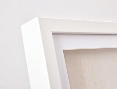 Фоторамка Innova PI09904 Ф/рамка 18*18cm Shadow Box White (окно 15*15см), белый, МДФ (6/240) Б0046302 1