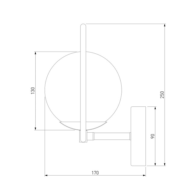 Бра Eurosvet Ringo 50289 золото Фото № 2