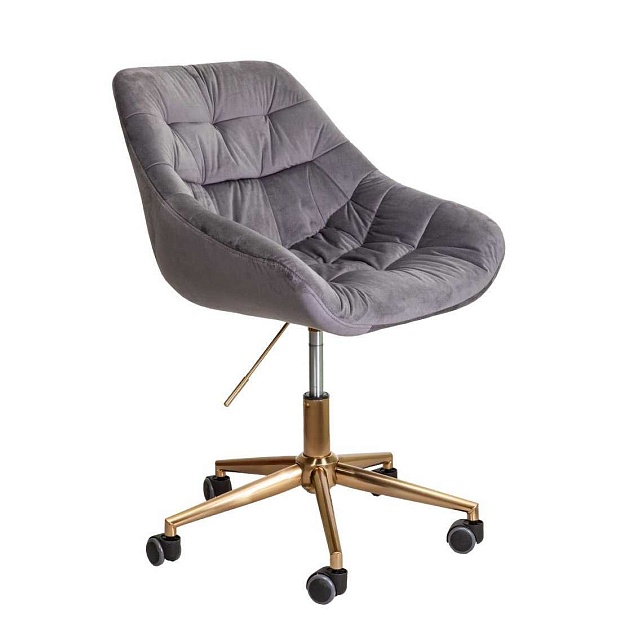 Поворотное кресло AksHome Bali темно-серый, велюр 62697 Фото № 