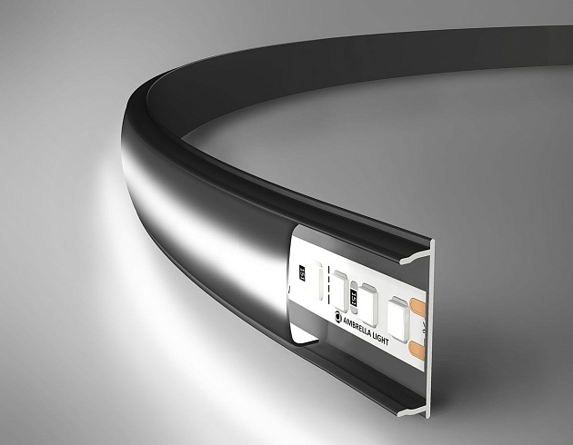 Профиль с рассеивателем Ambrella Illumination GP1600BK/BK Фото № 7