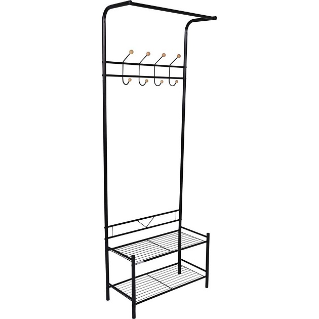 Гардеробная вешалка AksHome Maya черный, металл 77652 Фото № 