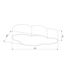 Потолочный светильник TK Lighting 3145 Cloud 1