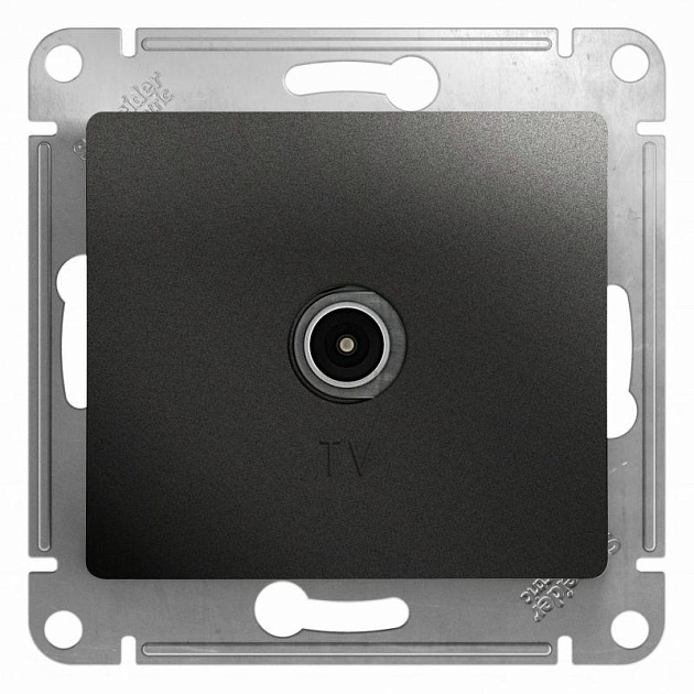 ТВ-розетка Schneider Electric Glossa антрацит GSL000793 Фото № 